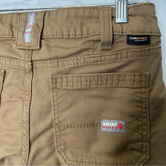 Ariat Flame Resistant Stretch Duralite Canvas Stackable Straight Leg Work Pants - Picture 8 of 16